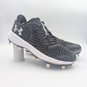 Under Armour Glyde 2.0 Shoes Women's 8 Metal Fastpitch‎ Softball Cleats Black UA